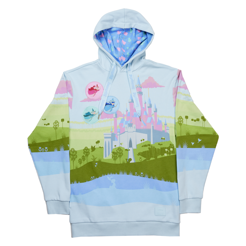 Sleeping Beauty Castle Three Good Fairies Unisex Hoodie