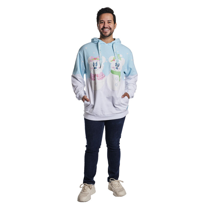 Mickey x26 Minnie Pastel Snowman Unisex Hoodie
