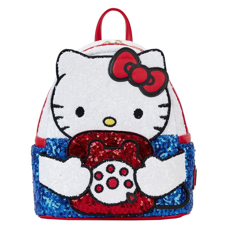 Sanrio Exclusive Hello Kitty 50th Anniversary Phone Sequin Cosplay Mini Backpack