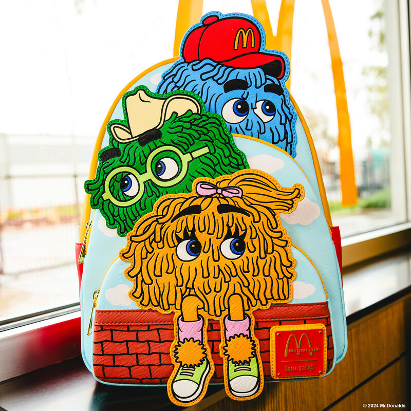 McDonald's Vintage Fry Kids Triple Pocket Mini Backpack