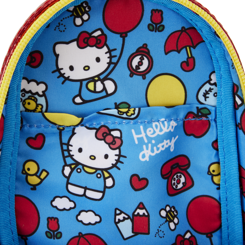 Sanrio Hello Kitty 50th Anniversary Coin Bag Metallic Stationery Mini Backpack Pencil Case