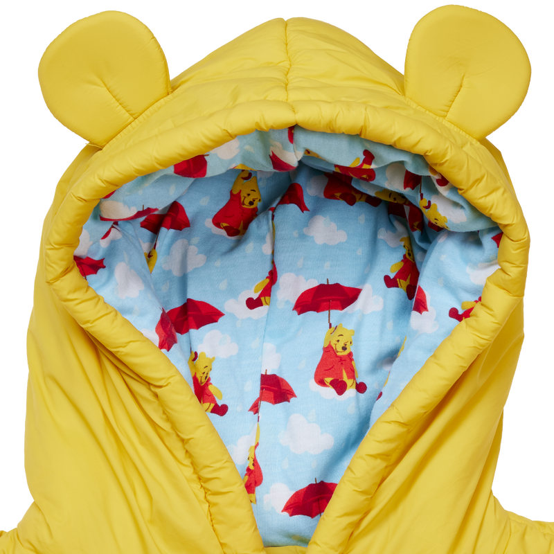 Winnie the Pooh Rainy Day Cosplay Puffer Unisex Hoodie
