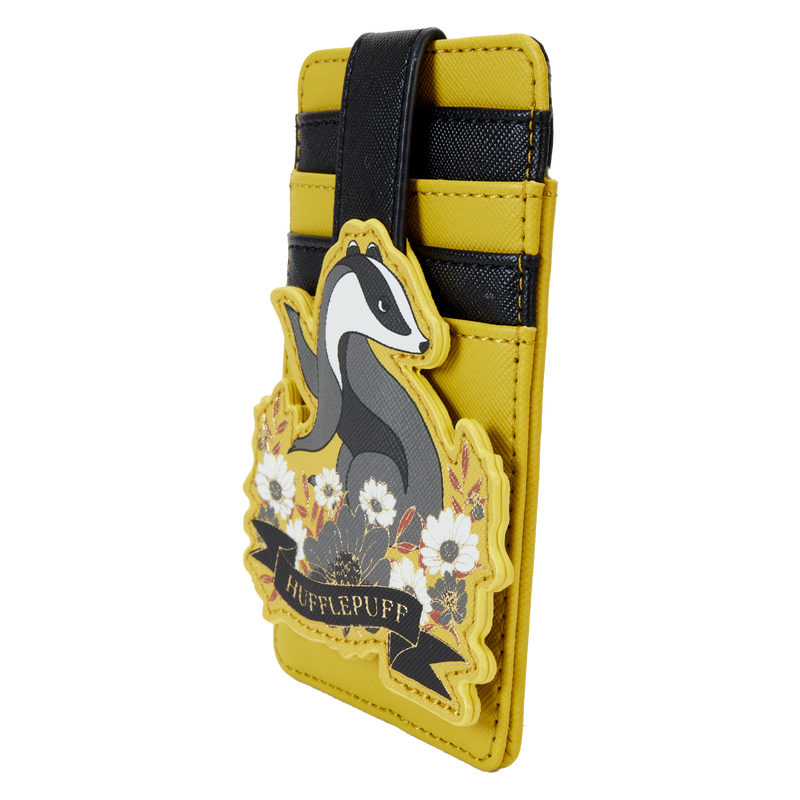 Harry Potter Hufflepuff House Floral Tattoo Card Holder