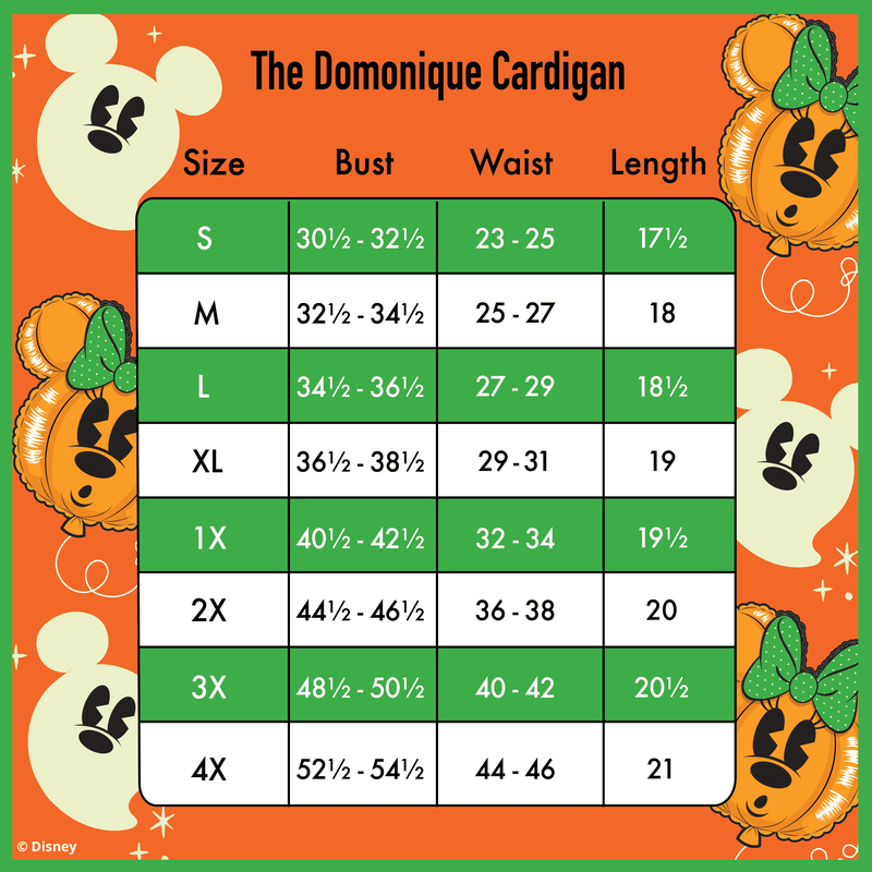 Stitch Shoppe Minnie Mouse Pumpkin Balloon Domonique Cardigan