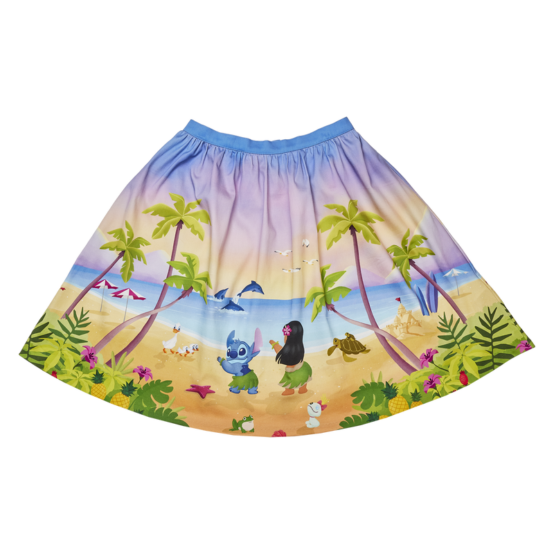 Stitch Shoppe Lilo x26 Stitch Beach Scene Sandy Skirt