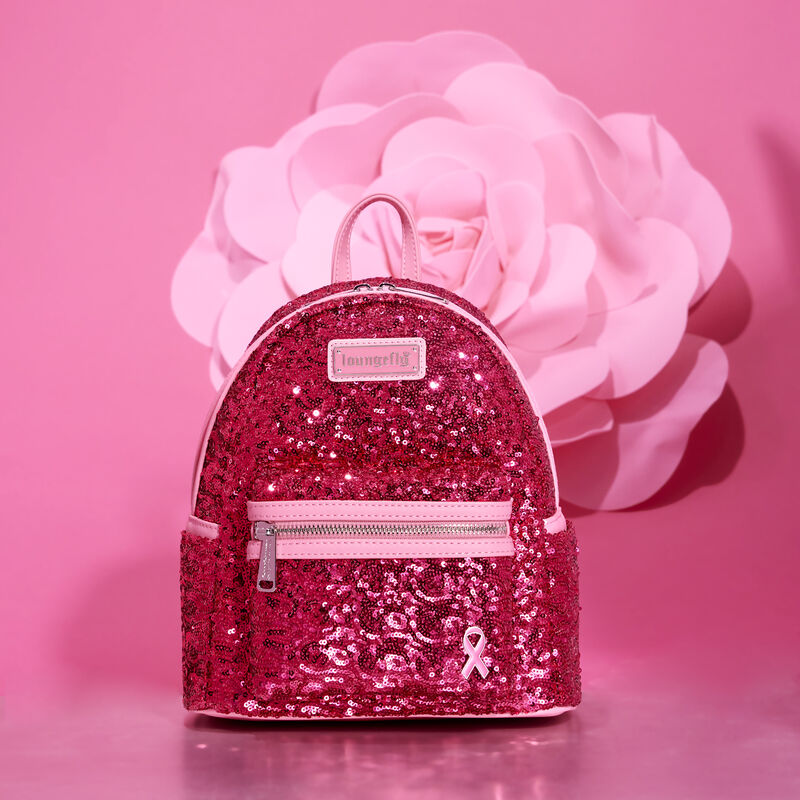 Breast Cancer Research Foundation Exclusive Pink Ribbon Sequin Mini Backpack