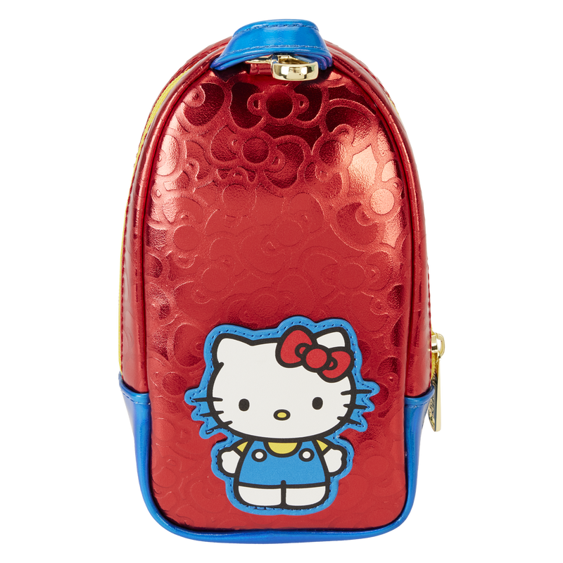 Sanrio Hello Kitty 50th Anniversary Coin Bag Metallic Stationery Mini Backpack Pencil Case