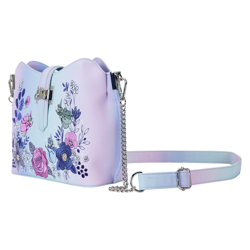 Sleeping Beauty 65th Anniversary Floral Ombre Crossbody Bag