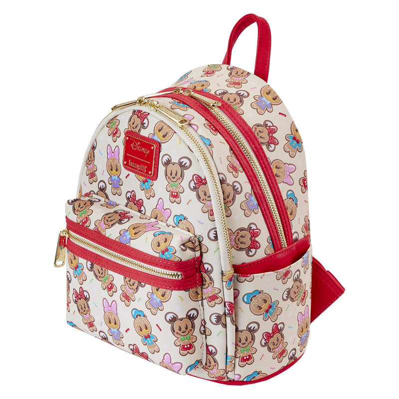 Mickey x26 Friends Gingerbread Cookie All-Over Print Mini Backpack With Ear Headband