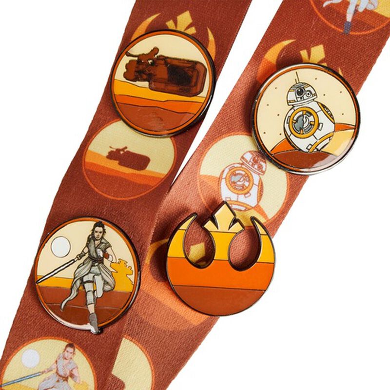 Star Wars Lands Jakku Lanyard with Card Holder x26 4 Pins
