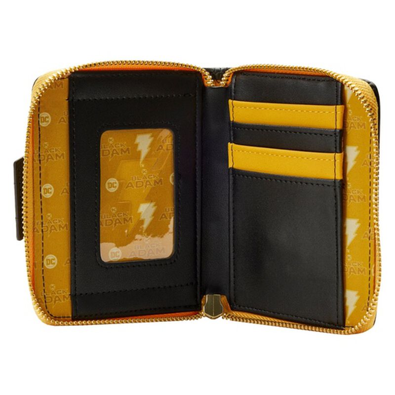 Black Adam Glow Cosplay Zip Around Wallet