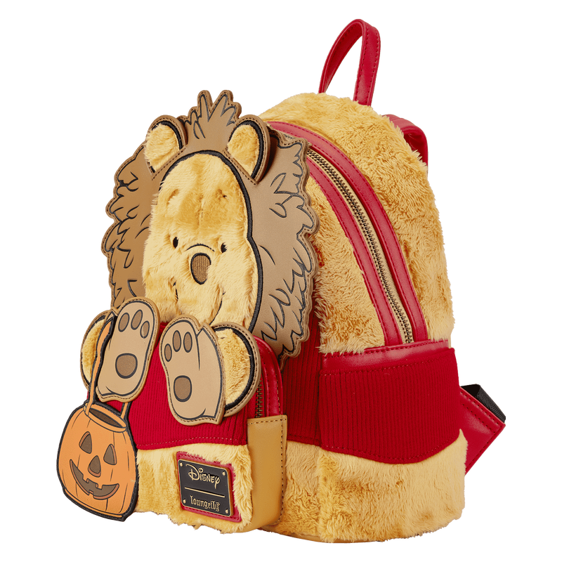 Winnie the Pooh Halloween Costume Plush Cosplay Mini Backpack