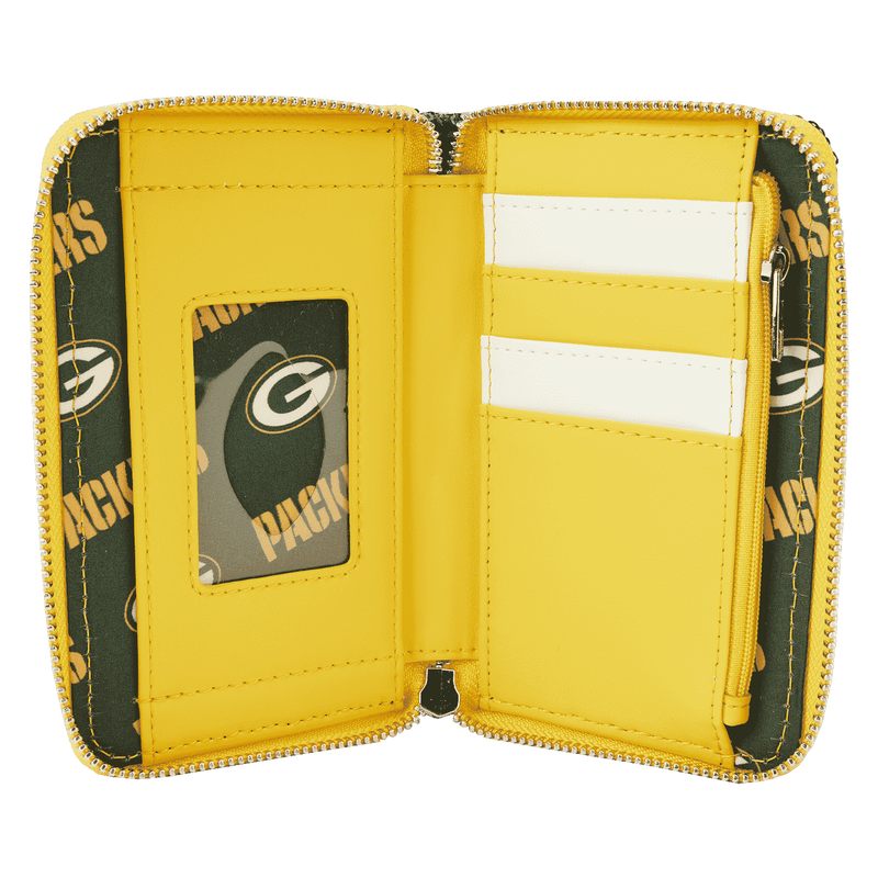 NFL Green Bay Packers Sequin Zip Around Wallet
