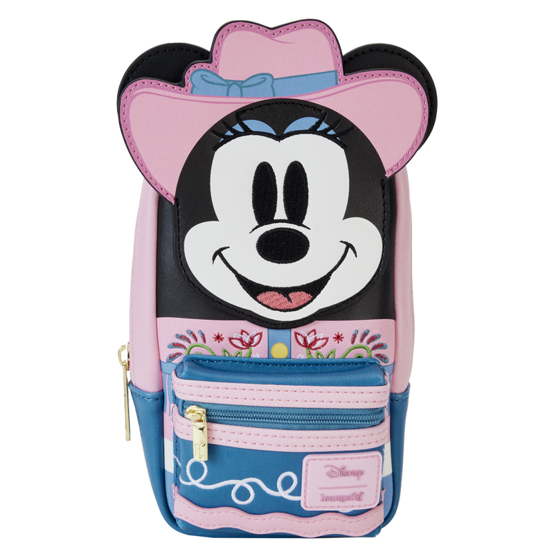 Western Minnie Mouse Cosplay Stationery Mini Backpack Pencil Case