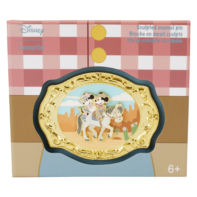 Western Mickey x26 Minnie Belt Buckle 3