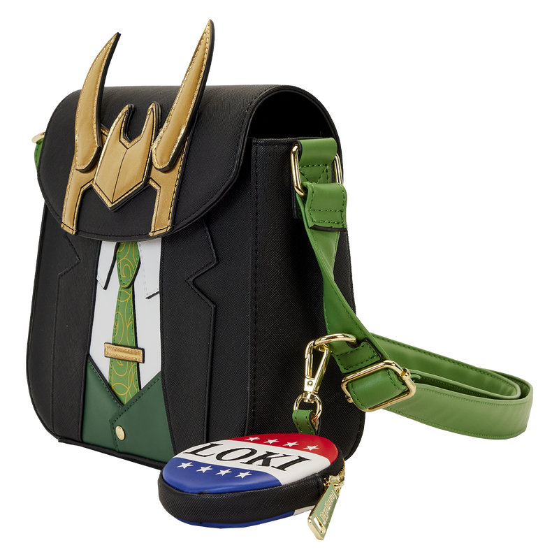 Loki for President Cosplay Crossbody Bag With Coin Bag