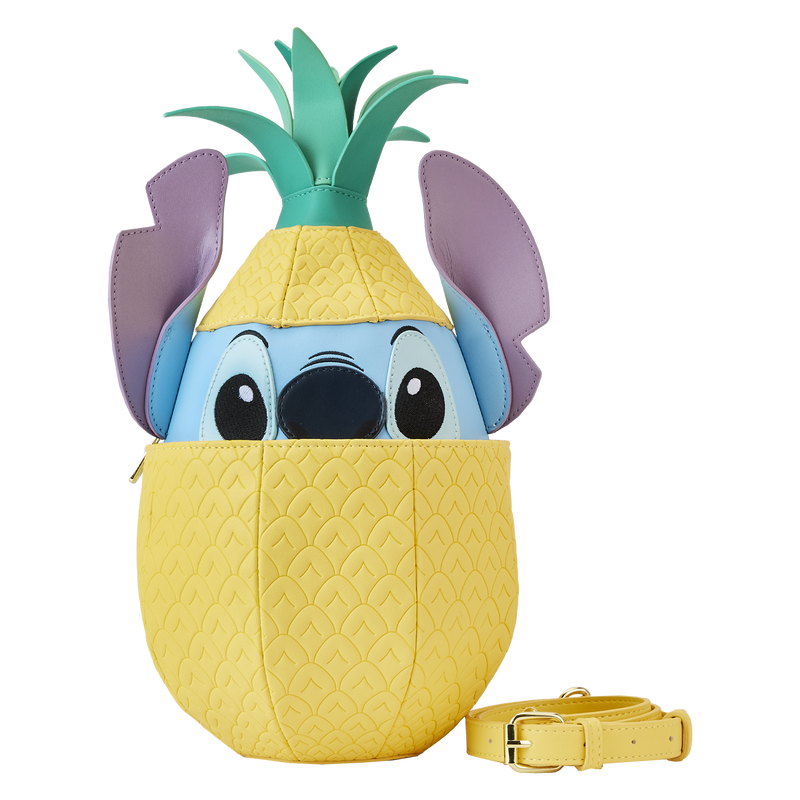 Stitch Shoppe Lilo and Stitch Figural Pineapple Crossbody Bag