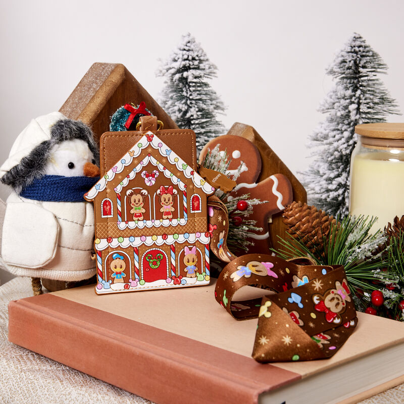 Mickey x26 Friends Gingerbread House Lanyard With Card Holder