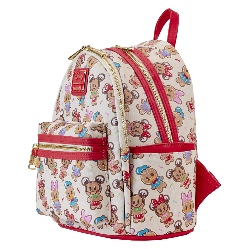 Mickey x26 Friends Gingerbread Cookie All-Over Print Mini Backpack With Ear Headband