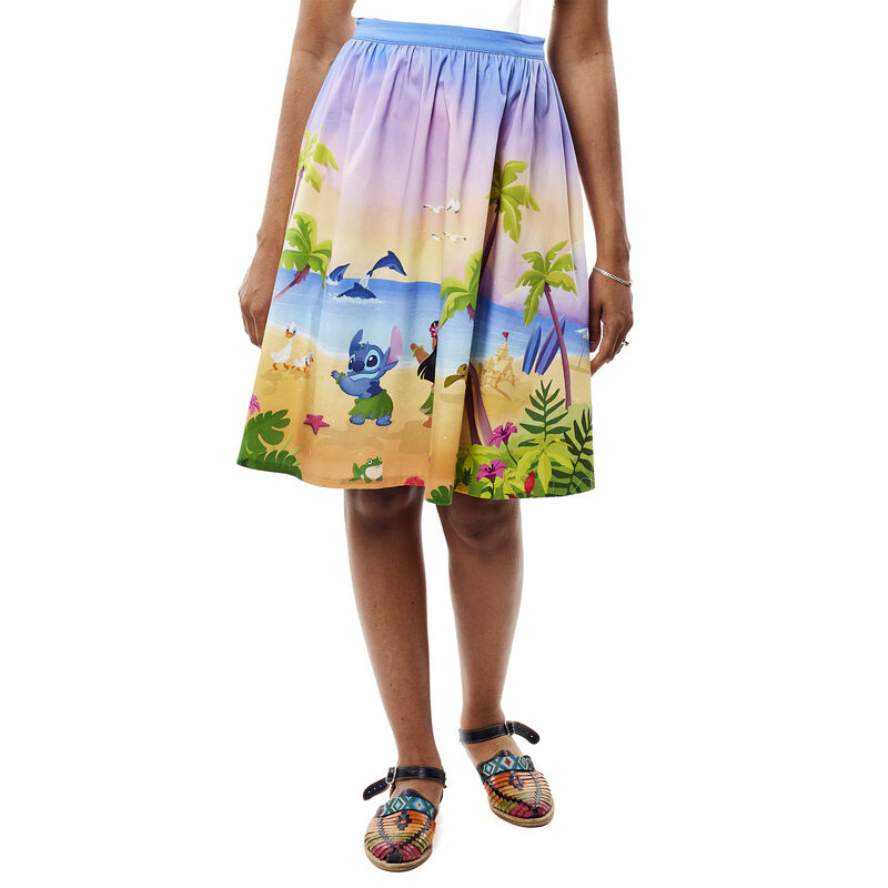 Stitch Shoppe Lilo x26 Stitch Beach Scene Sandy Skirt