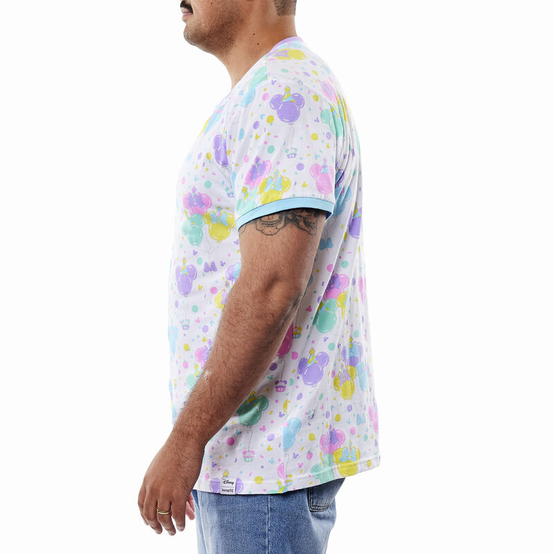 Mickey x26 Friends Birthday Celebration All-Over Print Unisex Ringer Tee