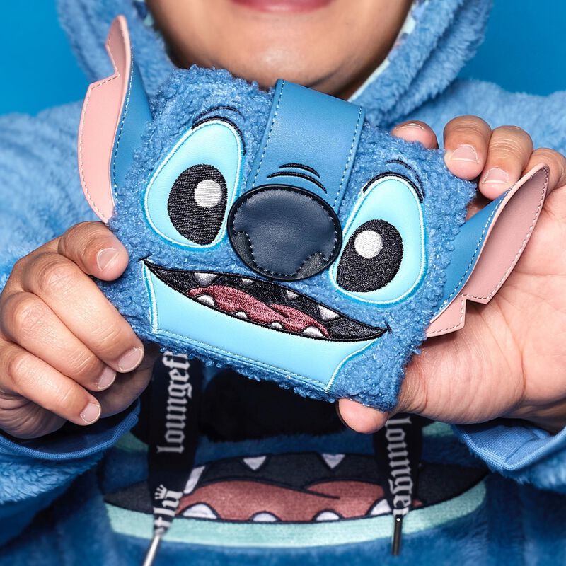 Stitch Plush Sherpa Cosplay Bifold Wallet