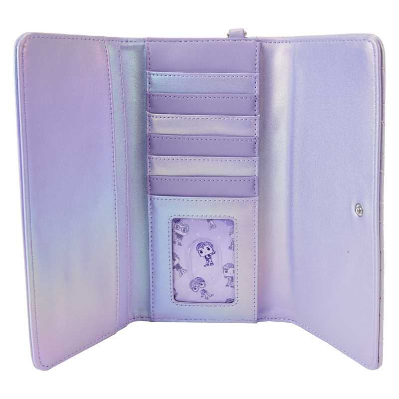 Funko Pop! By Loungefly BTS Logo Iridescent Purple Flap Wallet