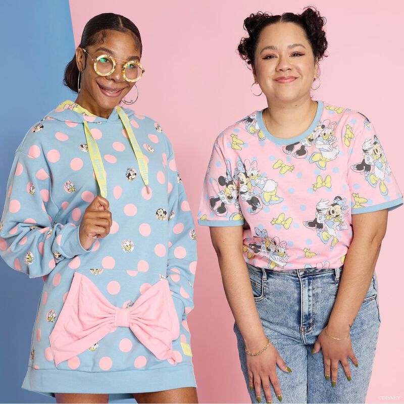 Minnie Mouse Pastel Polka Dot Unisex Hoodie