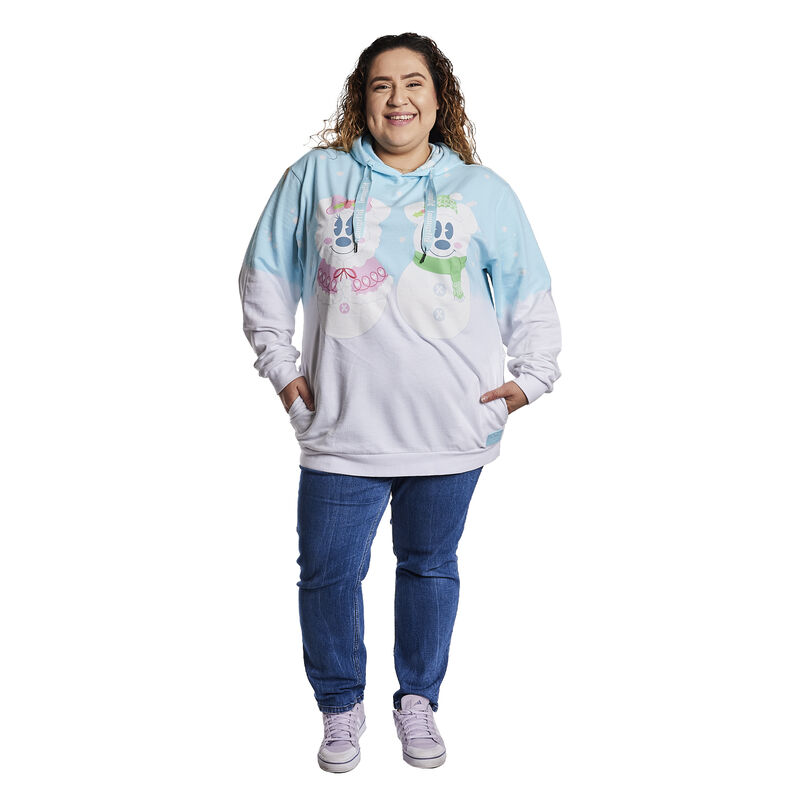 Mickey x26 Minnie Pastel Snowman Unisex Hoodie