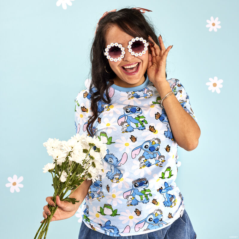 Stitch Springtime Daisy All-Over Print Unisex Tee