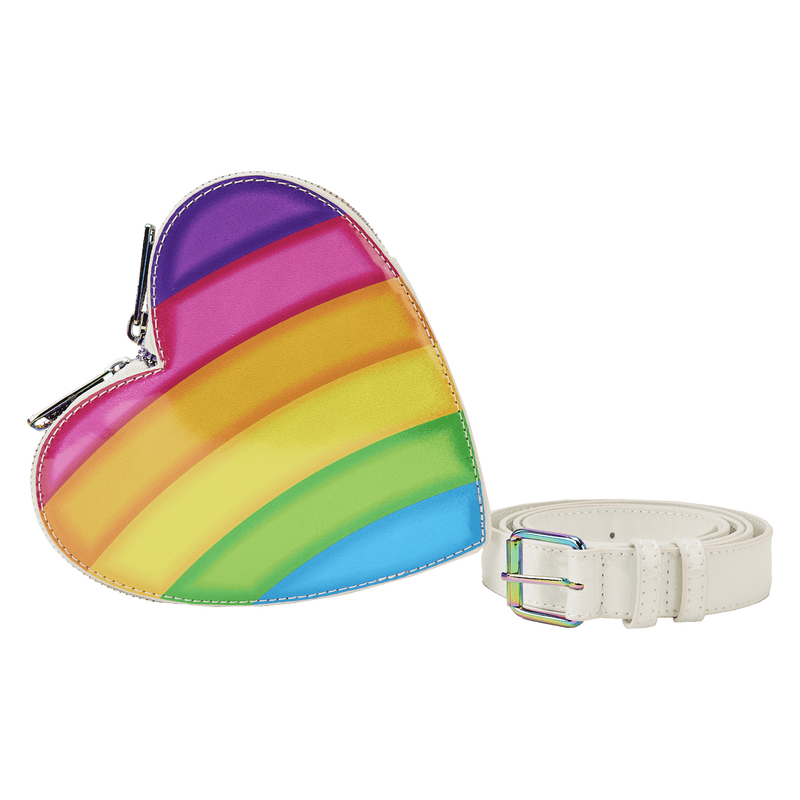 Lisa Frank Rainbow Heart Mini Backpack with Waist Bag