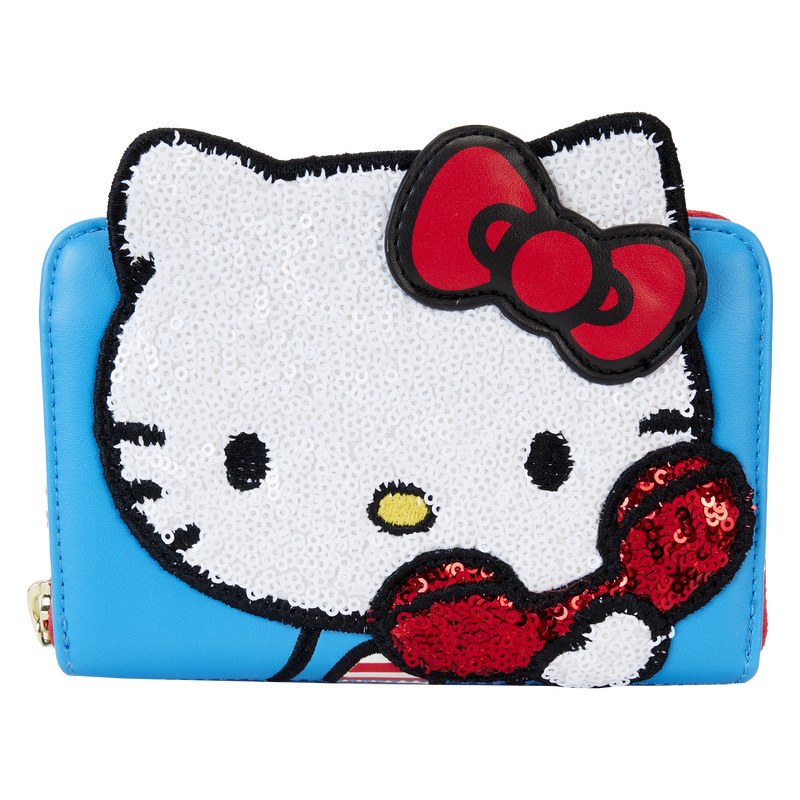Sanrio Exclusive Hello Kitty 50th Anniversary Phone Sequin Cosplay Zip Around Wallet