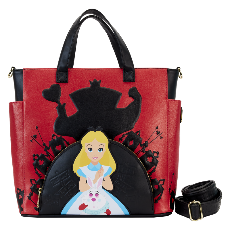 Alice In Wonderland Villains Convertible Backpack x26 Tote Bag