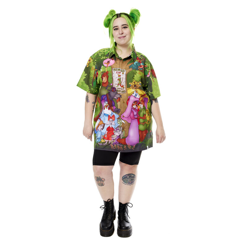 Robin Hood Wanted Poster Unisex Camp Shirt