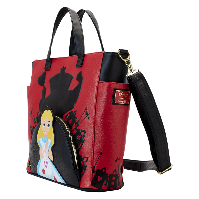 Alice In Wonderland Villains Convertible Backpack x26 Tote Bag