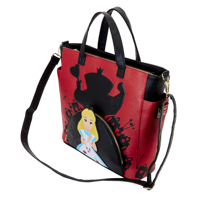 Alice In Wonderland Villains Convertible Backpack x26 Tote Bag
