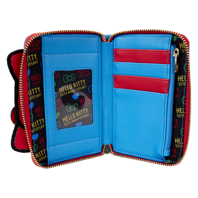 Sanrio Exclusive Hello Kitty 50th Anniversary Phone Sequin Cosplay Zip Around Wallet