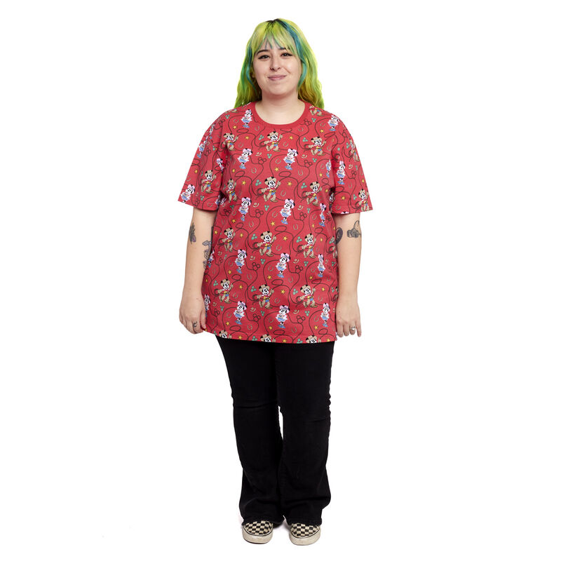 Western Mickey x26 Minnie Lasso All-Over Print Unisex Tee