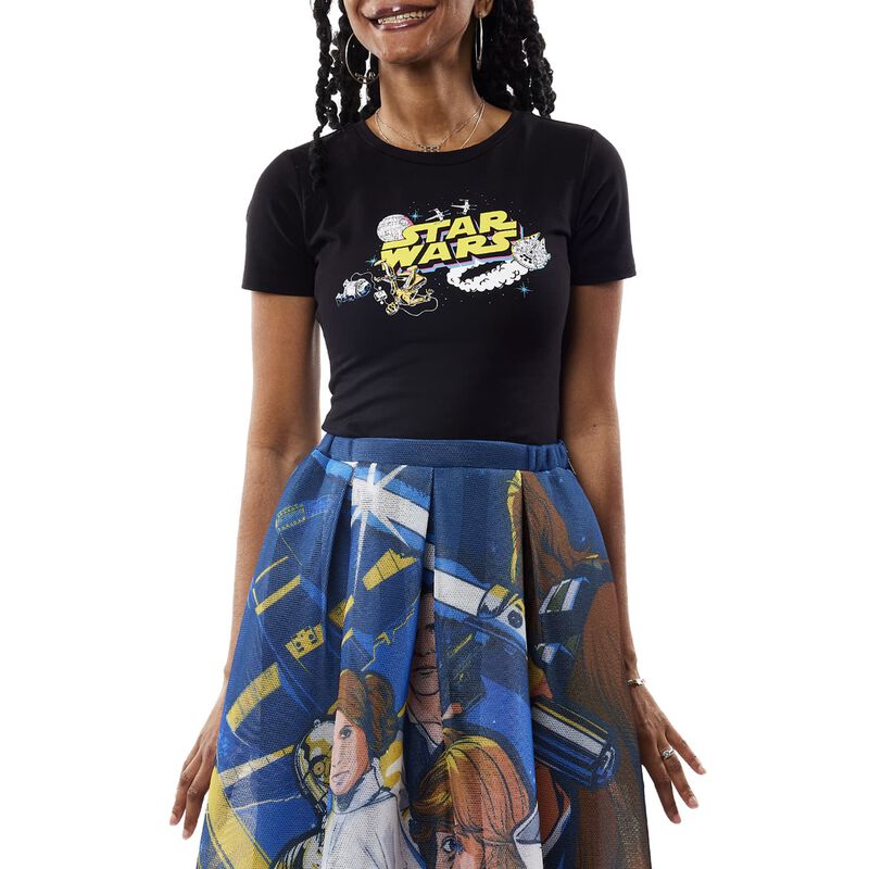 Stitch Shoppe Star Wars™ Space Logo Ariana Top