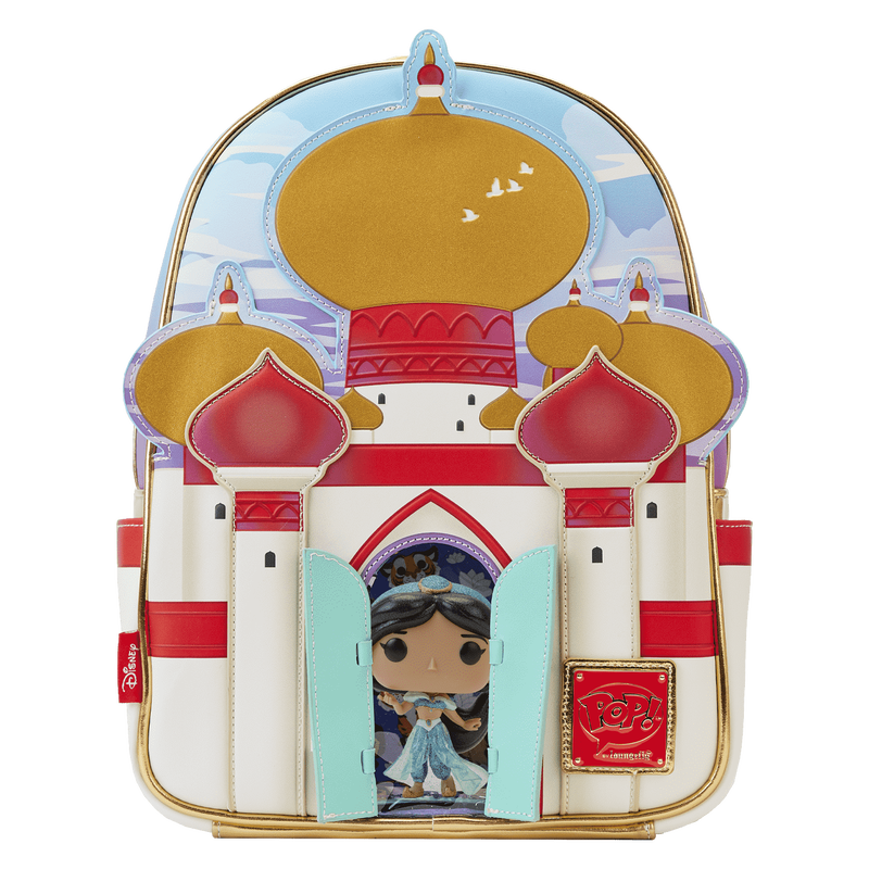 Limited Edition Bundle - Aladdin 30th Anniversary Palace Mini Backpack and Pop! Jasmine (Diamond)