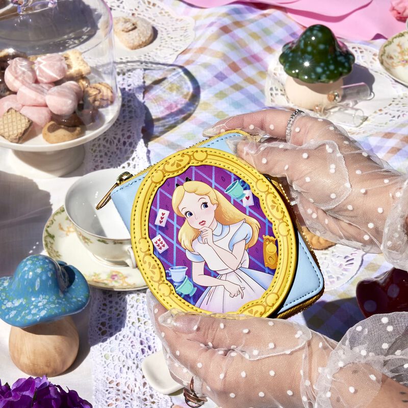 Alice in Wonderland Cameo Zip Around Wallet
