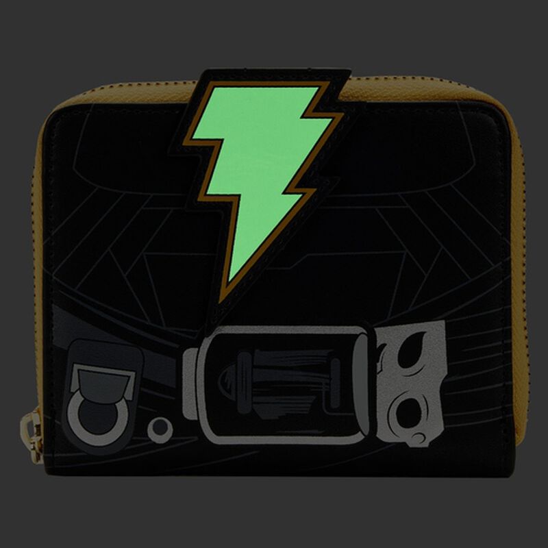 Black Adam Glow Cosplay Zip Around Wallet