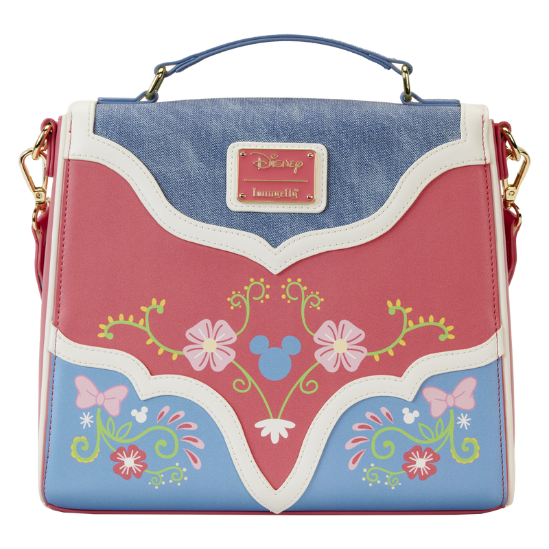 Western Mickey x26 Minnie Fringe Crossbody Bag