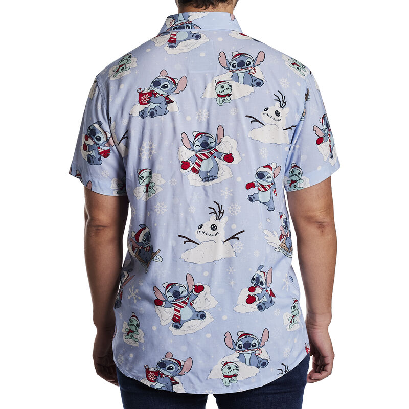 Stitch Holiday Snow Camp Shirt