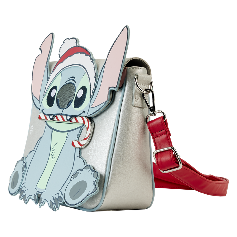 Stitch Holiday Glitter Crossbody Bag