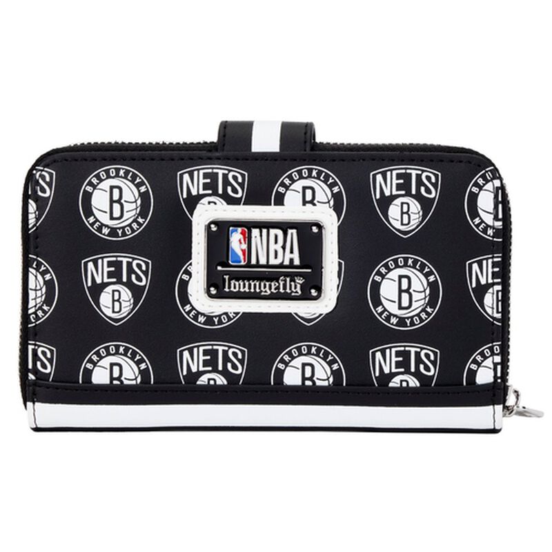NBA Brooklyn Nets Logo Zip Around Wallet