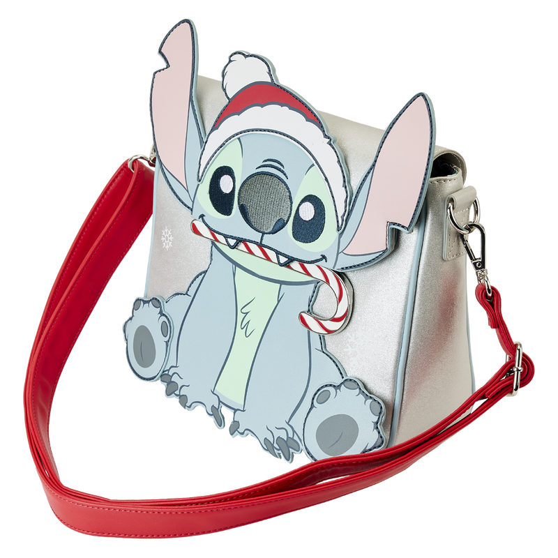Stitch Holiday Glitter Crossbody Bag