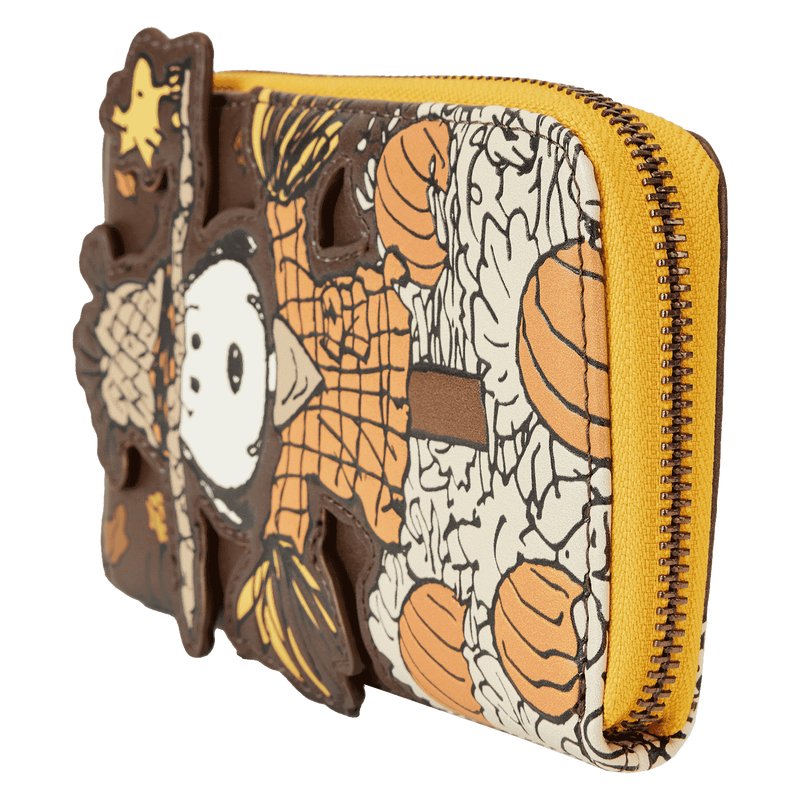 Peanuts Snoopy Scarecrow Cosplay Zip Around Wallet