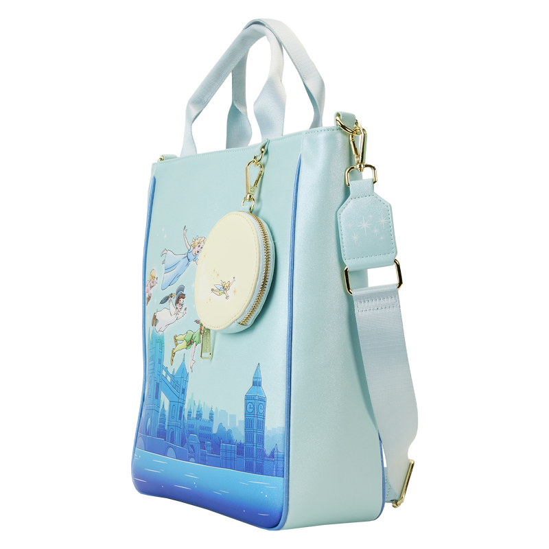 Peter Pan You Can Fly Glow Tote Bag With Coin Bag