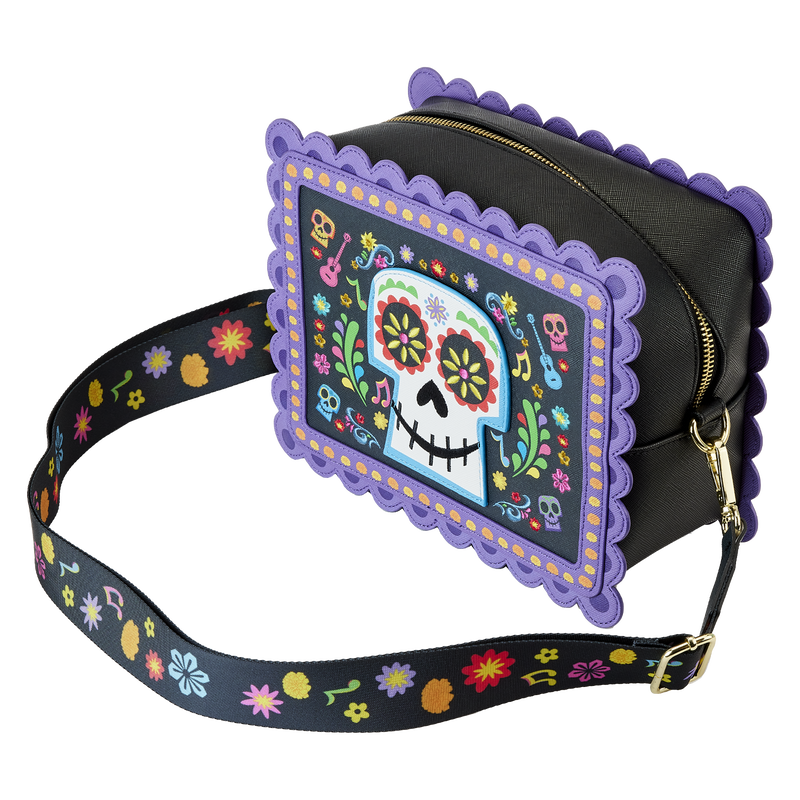 Coco Miguel Calavera Floral Skull Crossbody Bag
